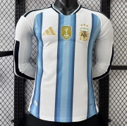 2026 Argentina home player version long sleeve soccer jersey